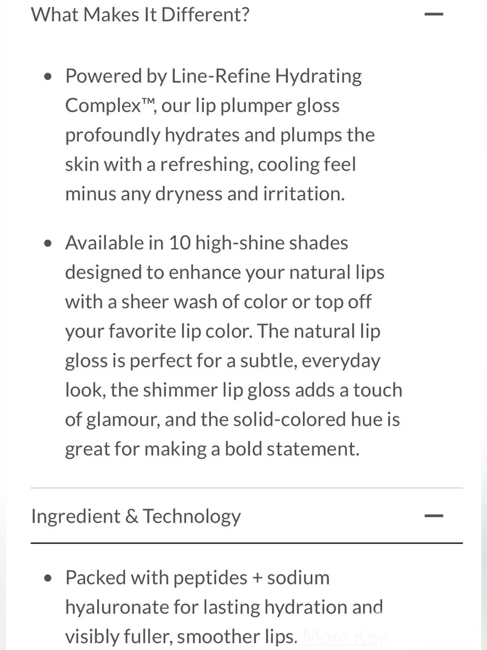 Thrive causemetics Sheer Strength Lip Plumping Lipgloss